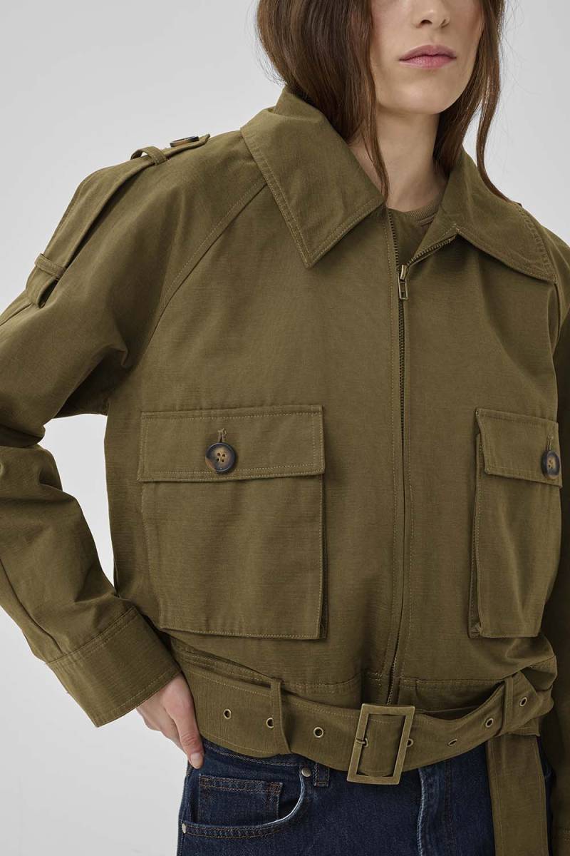 Lyon short jacket capers My Essential Wardrobe - Afbeelding 3