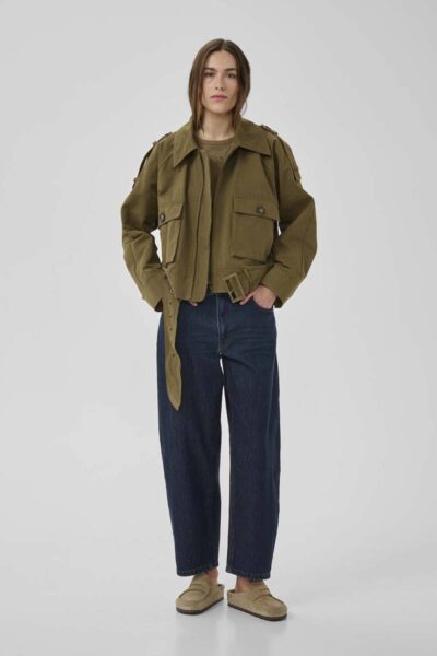 Lyon short jacket capers My Essential Wardrobe