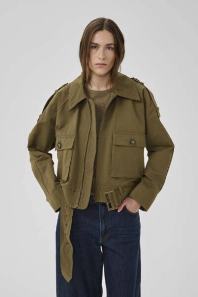 Lyon short jacket capers My Essential Wardrobe