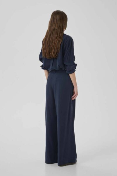 Mindy high wide pant dark sapphire long MEW