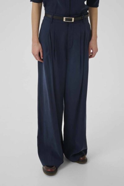 Mindy high wide pant dark sapphire long MEW