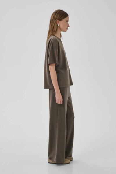 Helle wide pant long major brown MEW