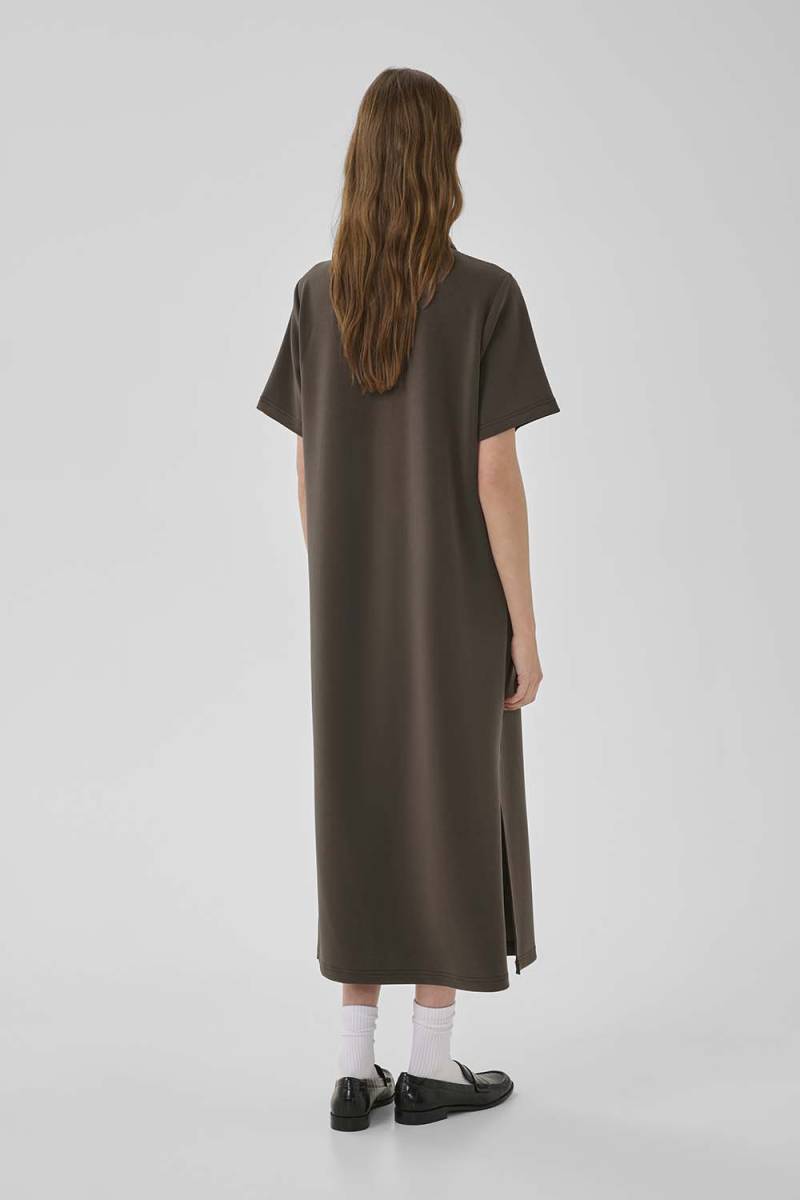 Helle polo long dress major brown MEW - Afbeelding 3