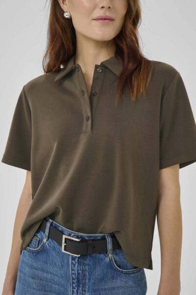 Helle polo tee major brown MEW