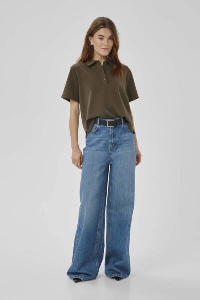 Helle polo tee major brown MEW