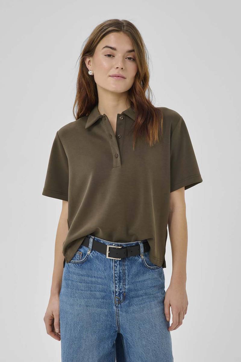Helle polo tee major brown MEW
