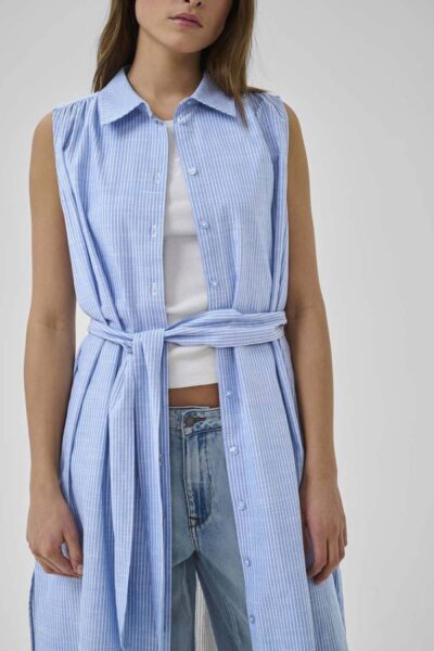 Skye sunna sleeveless dress silver lake blue MEW