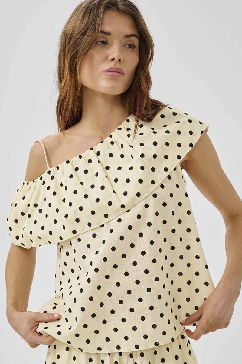 Nada florence blouse lemon icing MEW