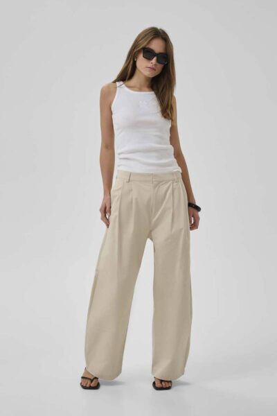 Gisva pant oatmeal long MEW