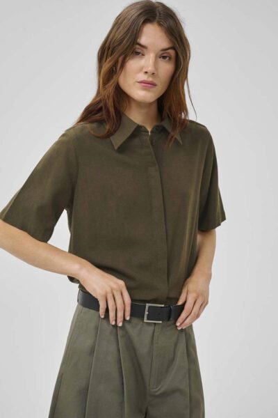 Dias ss boxy shirt forest night MEW