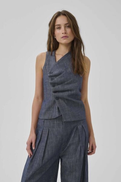 Dazzie top dark blue wash MEW