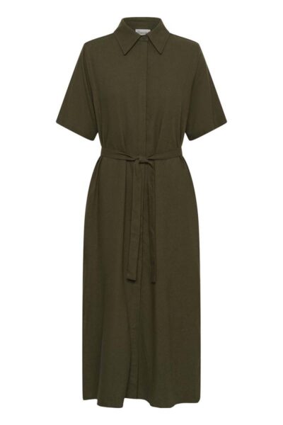 Dias ss boxy shirtdress forest night MEW