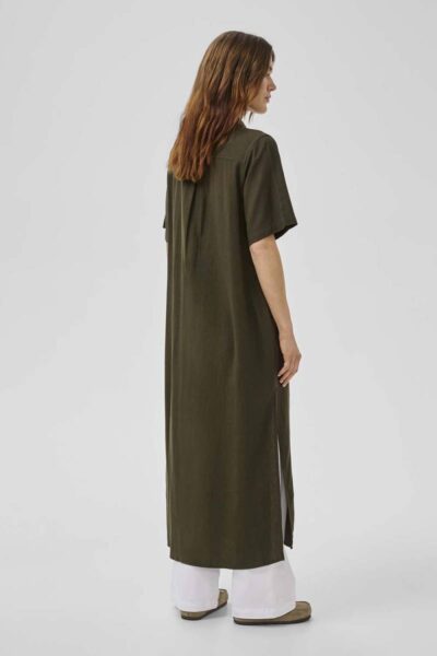 Dias ss boxy shirtdress forest night MEW