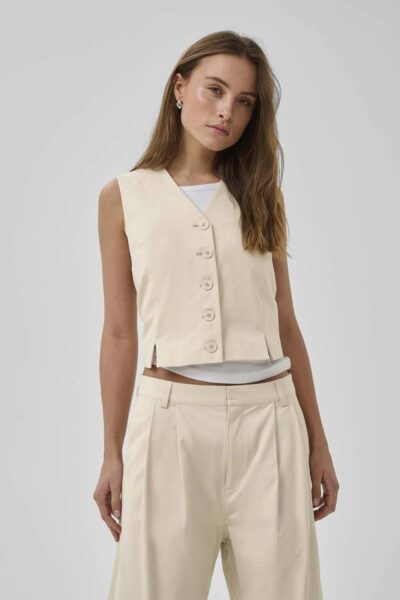 Gisva vest oatmeal MEW