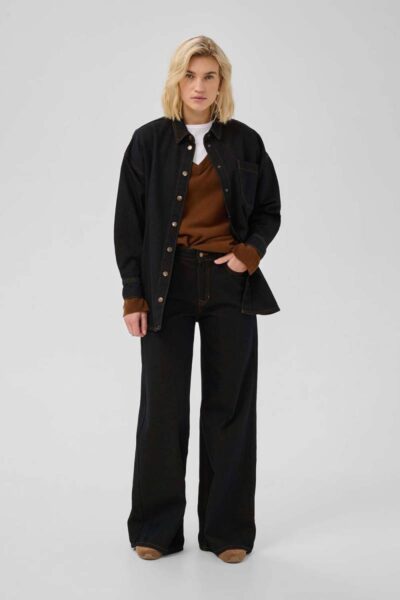 Sinna 186 shirt blue/brown un-wa MEW