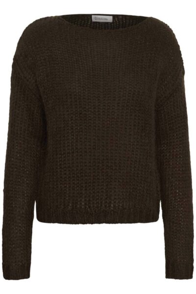 Nima knit pullover dark brown MEW