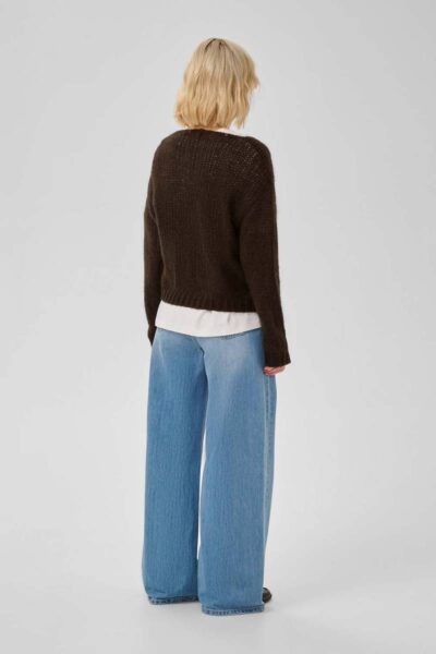 Nima knit pullover dark brown MEW