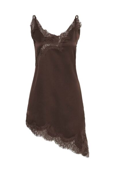 Brenda lace dress dark brown MEW