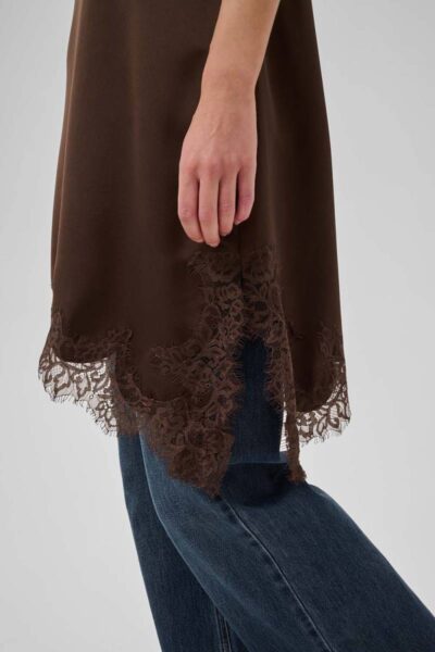 Brenda lace dress dark brown MEW