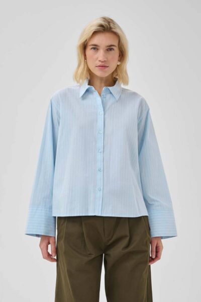 Bella boxy shirt 2.0 angell falls stripe MEW
