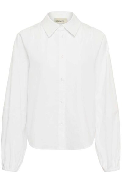 Sunna balloon sleeve shirt bright white MEW