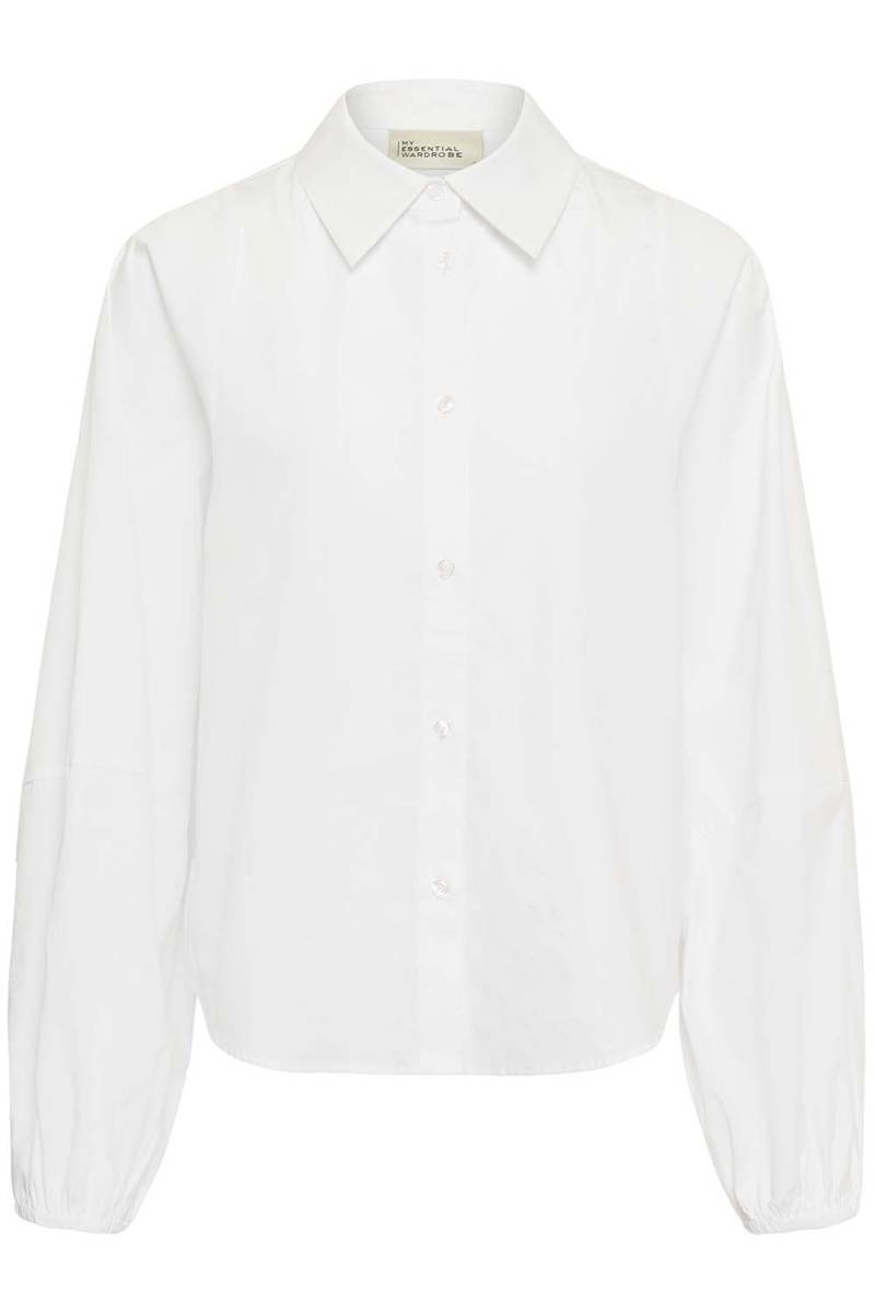 Sunna balloon sleeve shirt bright white MEW - Afbeelding 4