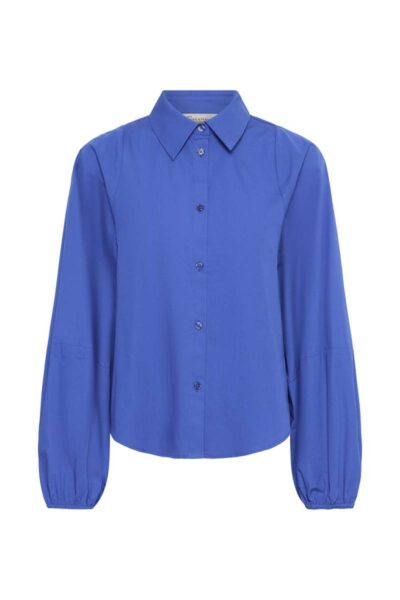 Sunna balloon sleeve shirt beaucoup blue MEW
