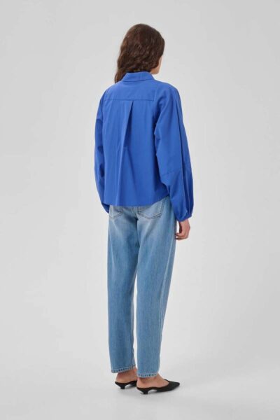 Sunna balloon sleeve shirt beaucoup blue MEW
