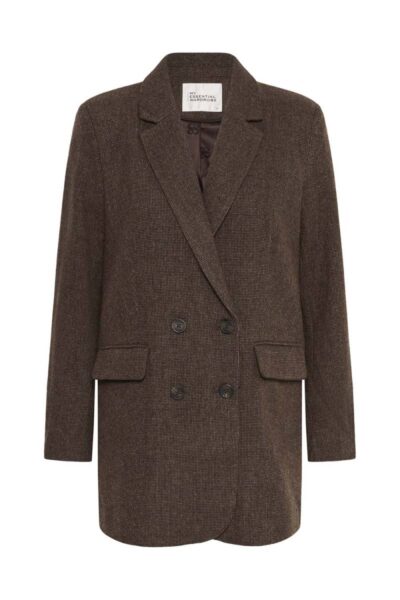 Cleo blazer dark brown check MEW