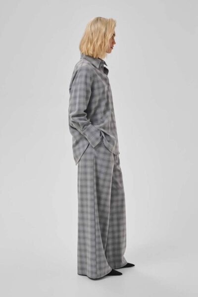 Ada vitta high wide pant light grey long MEW