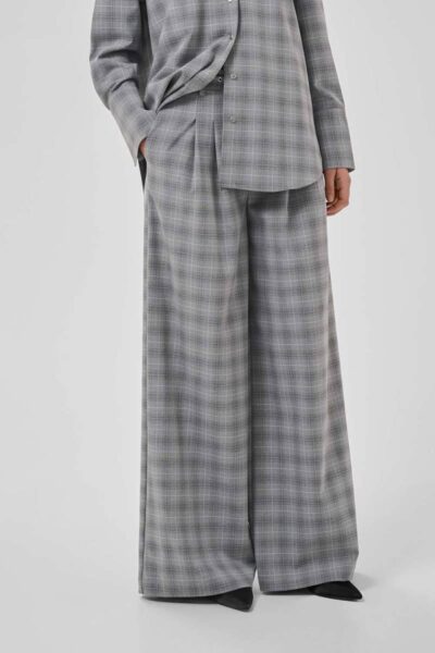 Ada vitta high wide pant light grey long MEW