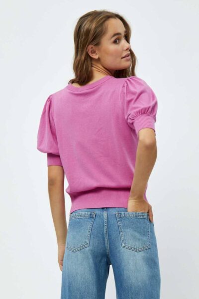 Liva knit tee super pink Minus
