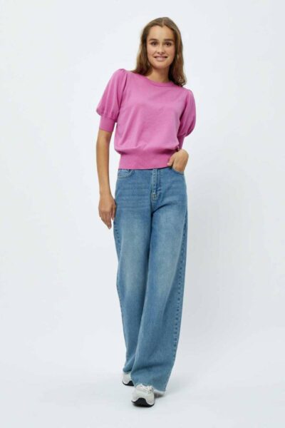 Liva knit tee super pink Minus