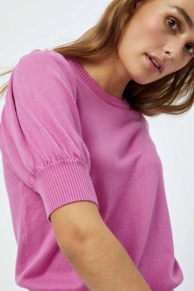 Liva knit tee super pink Minus