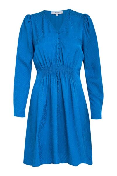 Lucia short dress viscose ocean blue Minus