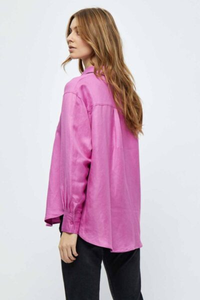 Auguste linen shirt super pink Minus