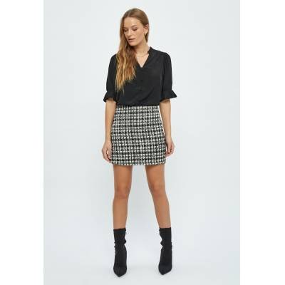 Renete short skirt black checked Minus