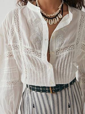 Cecilia coppola lace blouse lisbon Maison Hotel