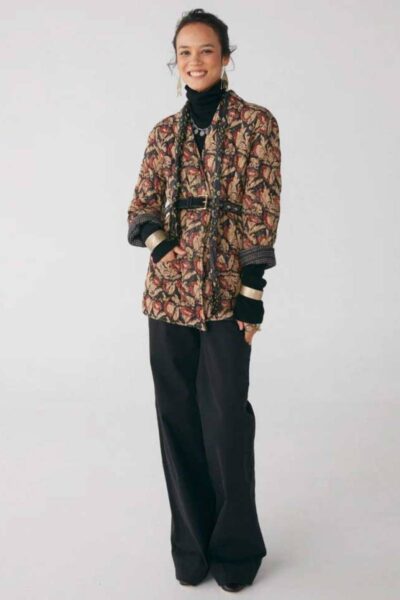 Lulu camelia jacket amber caramel Maison Hotel