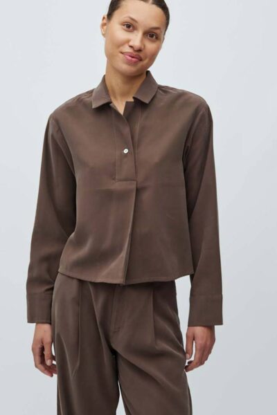 Elio cassi top chocolate brown mbyM