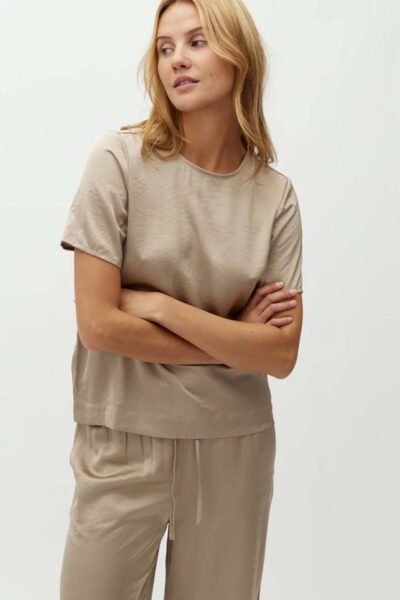 Quill nivara blouse sand grey mbyM