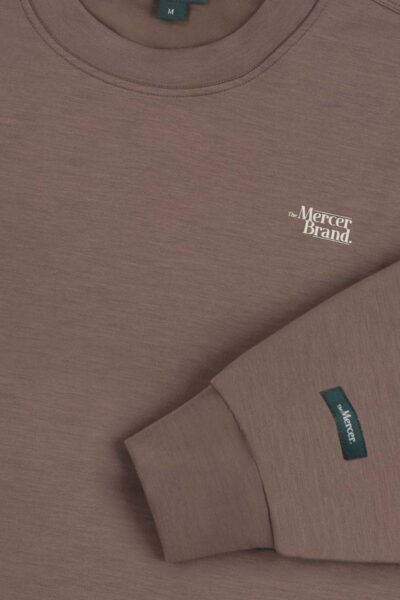 The Mercer scuba crewneck brown Mercer