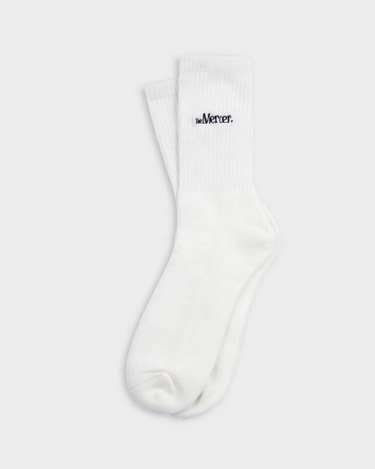 The Mercer socks white
