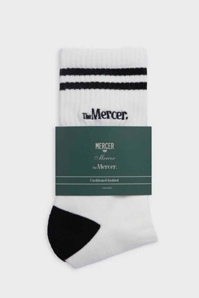The Mercer socks stripe white/blue