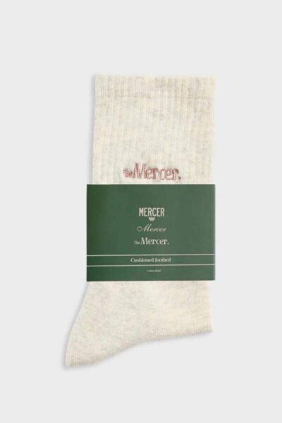 The Mercer socks off white Mercer
