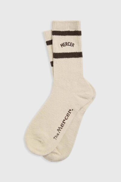 The Mercer wool socks off white