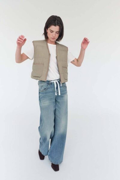 Milo string jeans long mid blue Mos Mosh