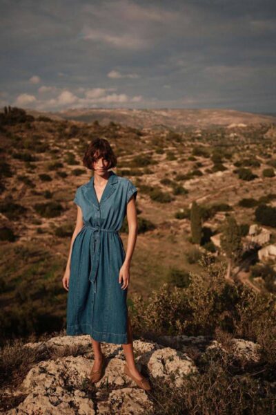 Pitti nalin dress mid blue Mos Mosh