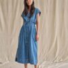 Pitti nalin dress mid blue Mos Mosh - Afbeelding 3