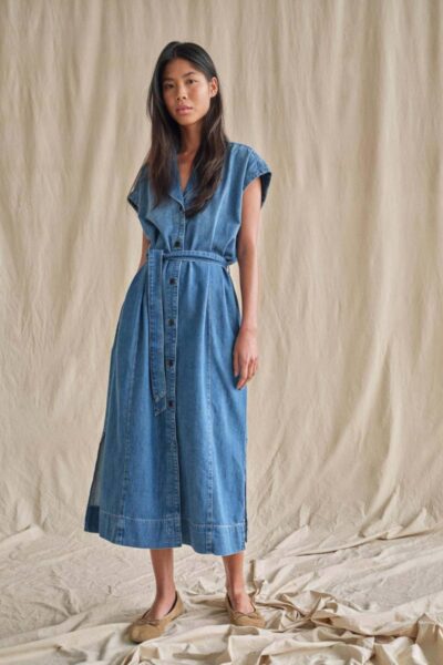 Pitti nalin dress mid blue Mos Mosh